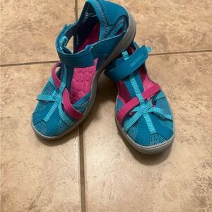Merrell Kids' Teal and Pink Adventure Sandals